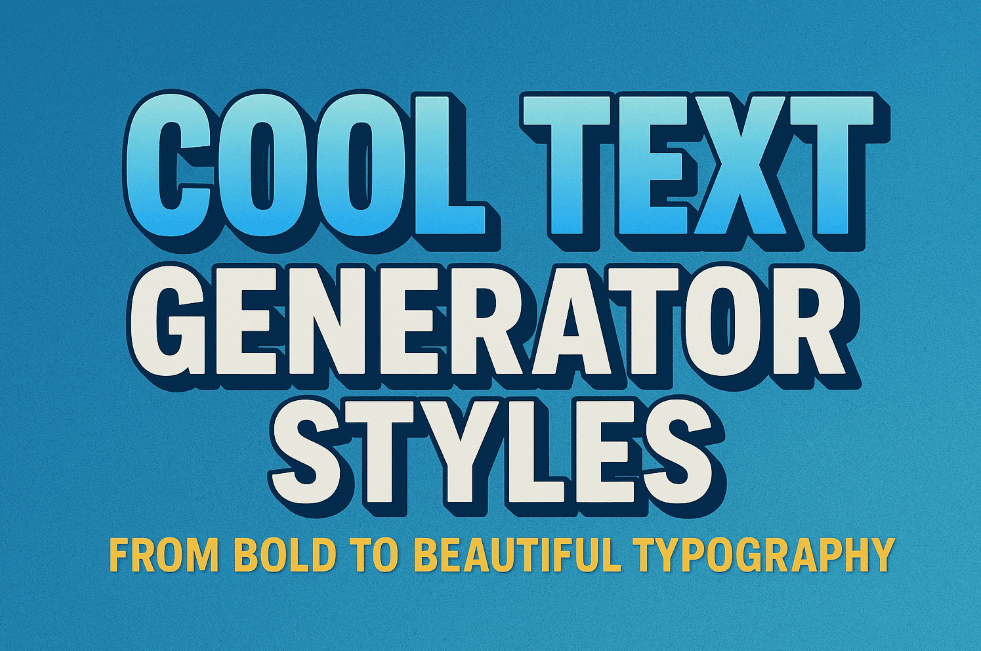 Cool Text Generator Styles: From Bold to Beautiful Typography